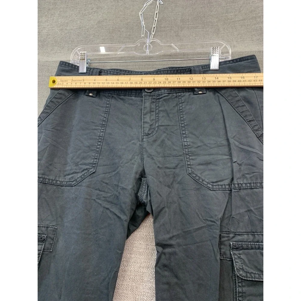 Gap Relaxed Fit‎ Cargo Pants Boys 10 Gray Dark Wash Straight Leg Outdoor Hiking